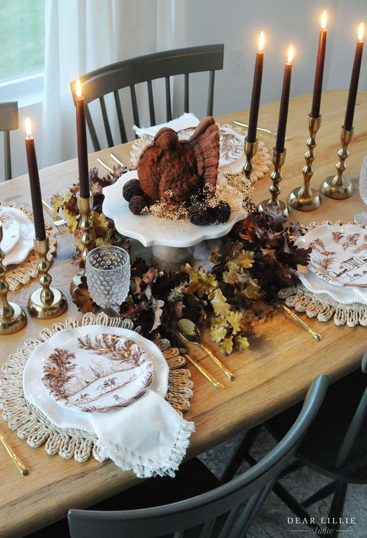 Turkey Shaped Cake for Thanksgiving