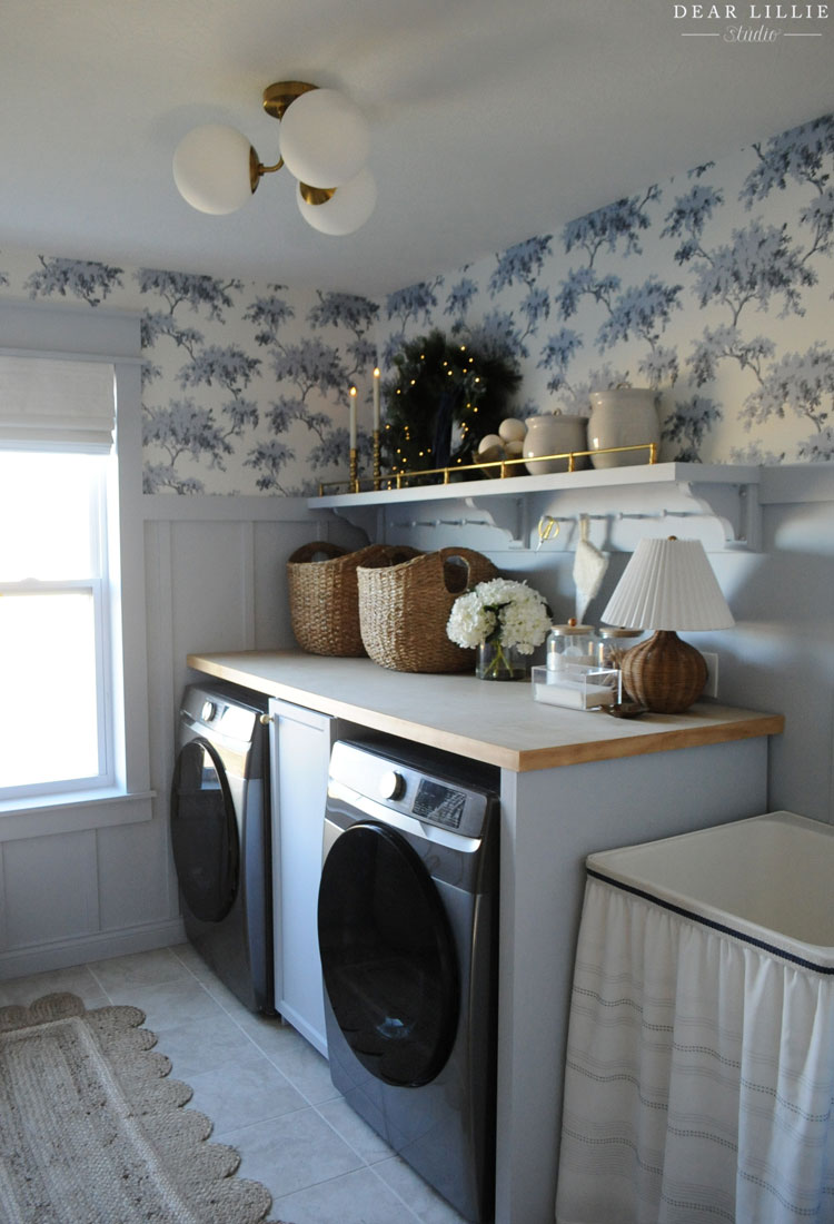 Blue Laundry Room