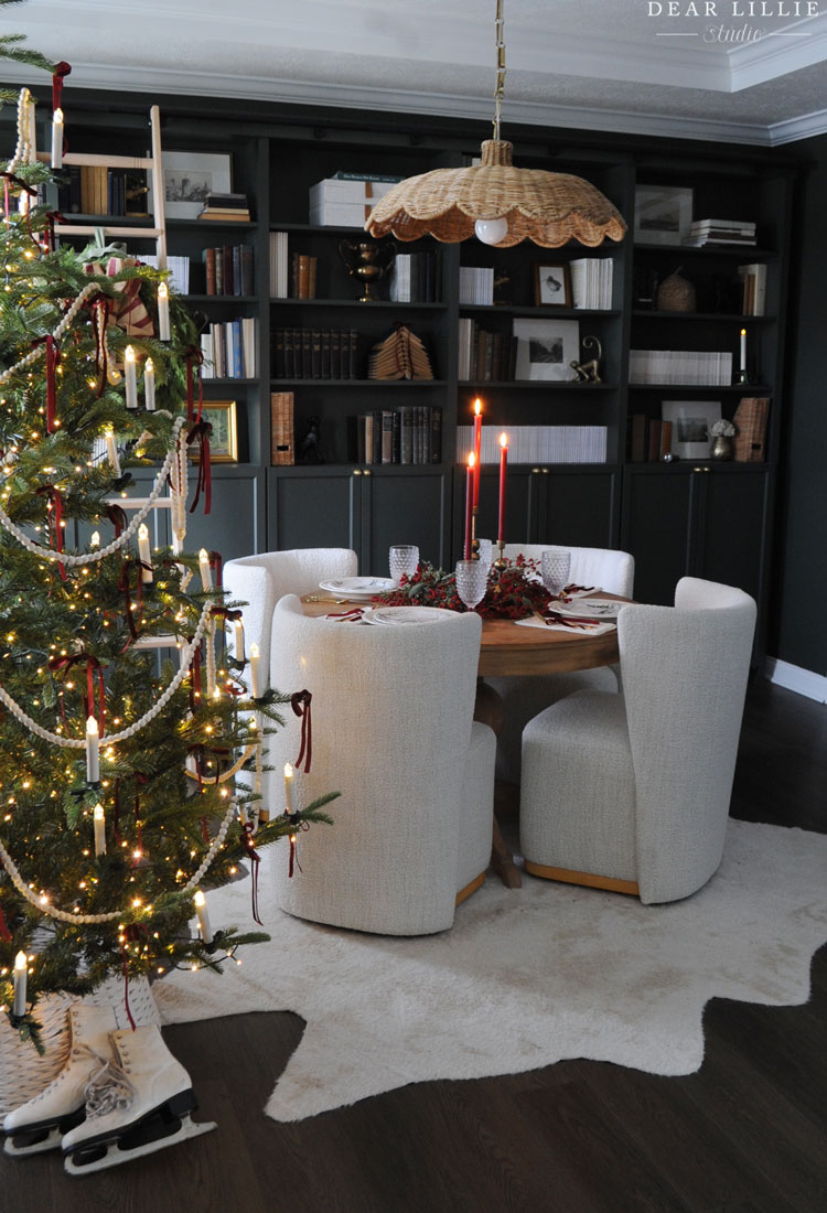 Cozy Red Christmas Table