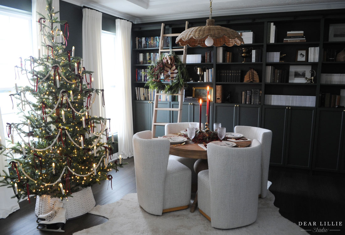 Cozy Red Christmas Table