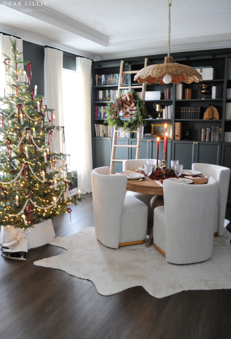 Cozy Red Christmas Table