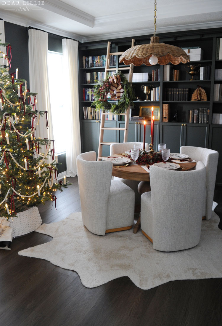 Cozy Red Christmas Table