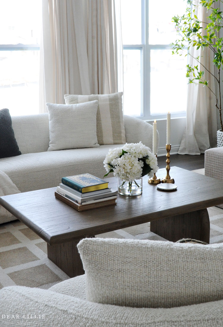 Neutral Living Room with Green