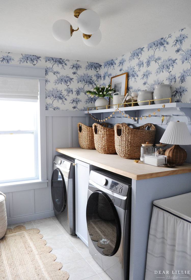 Blue Laundry Room