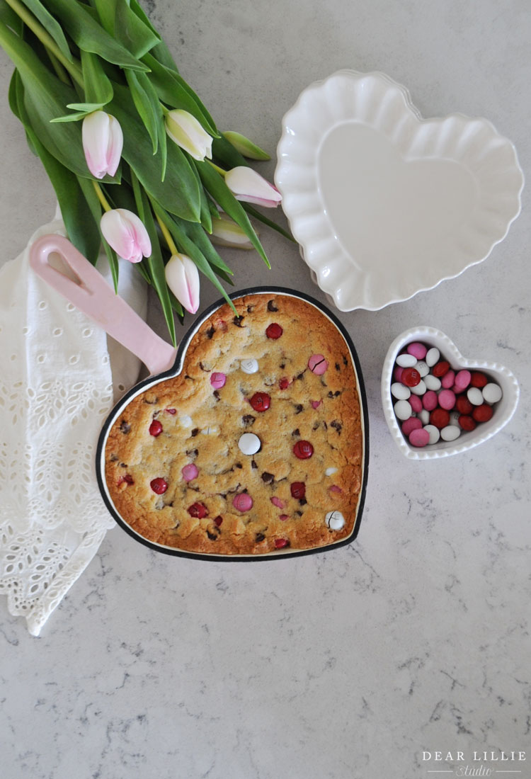 Valentine's Day Skillet Cookie