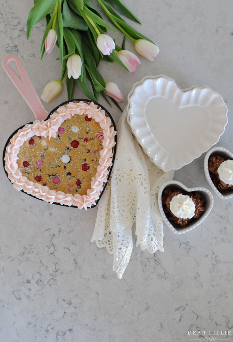 Valentine's Day Skillet Cookie