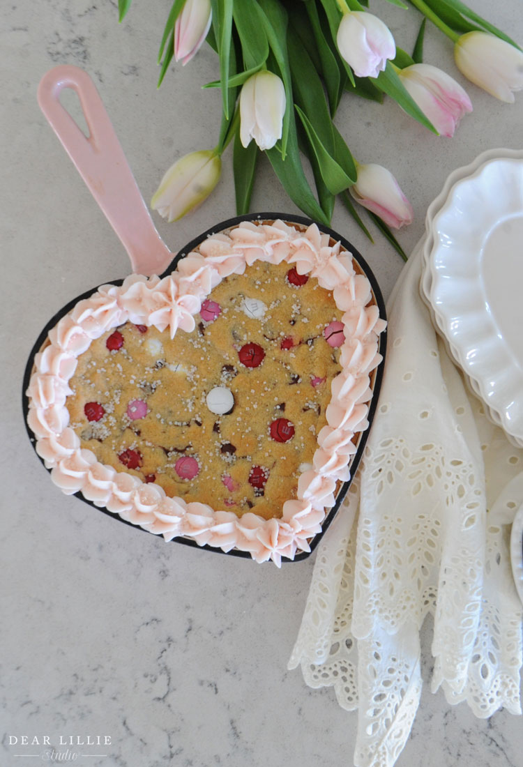 Valentine's Day Skillet Cookie