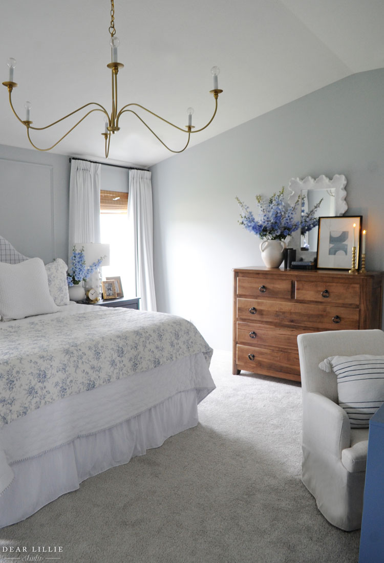Blue Floral Bedding