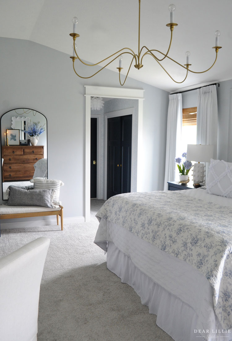 Blue Floral Bedding