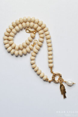 The Sailor Clasp Necklace in Fossil Jasper